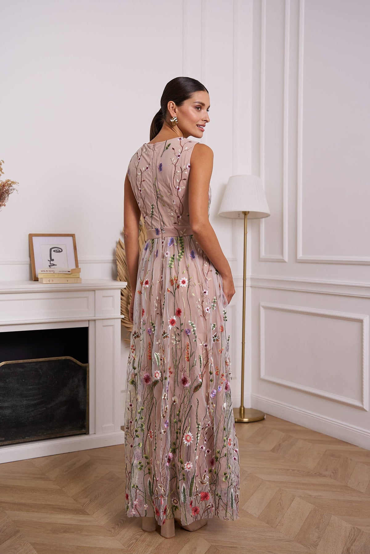 The Savannah Romantic Floral Tulle Dress