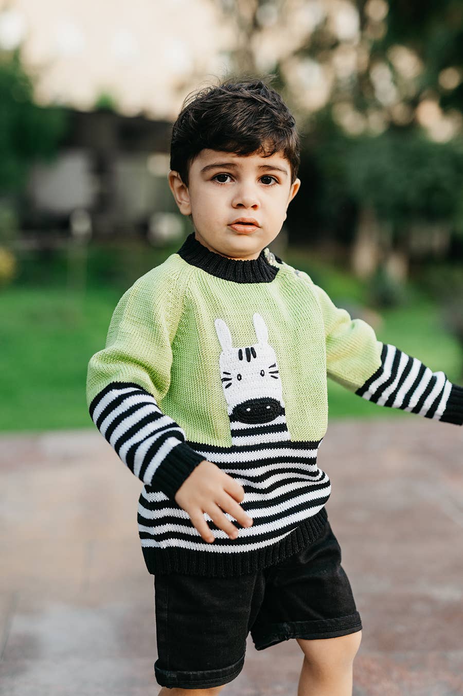 Little Ones Zebra Sweater