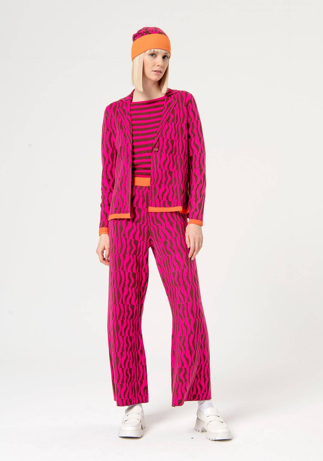 The Elzbeth Jacquard Cardigan Sweater
