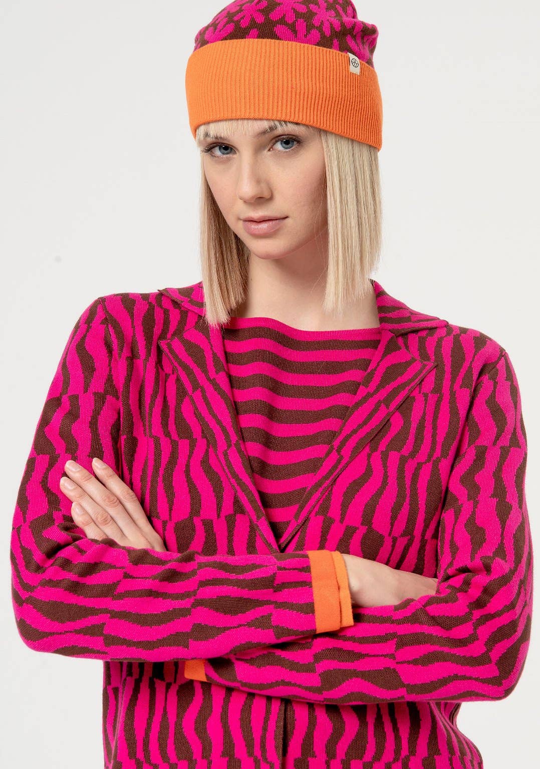 The Elzbeth Jacquard Cardigan Sweater