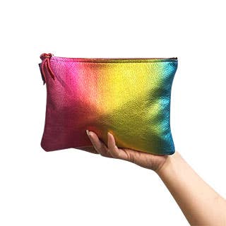 The Rainbow Metallic Pouch