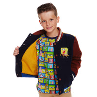 Little Ones SpongeBob SquarePants™ Patchwork Varsity Bomber