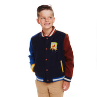 Little Ones SpongeBob SquarePants™ Patchwork Varsity Bomber