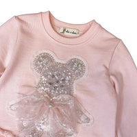 Little Ones Embellished Teddy Sweater Dress