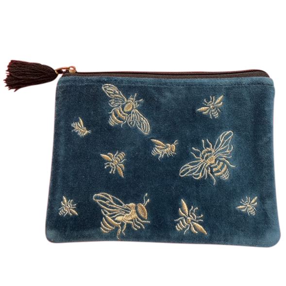 Velvet Queen Bees Pouch