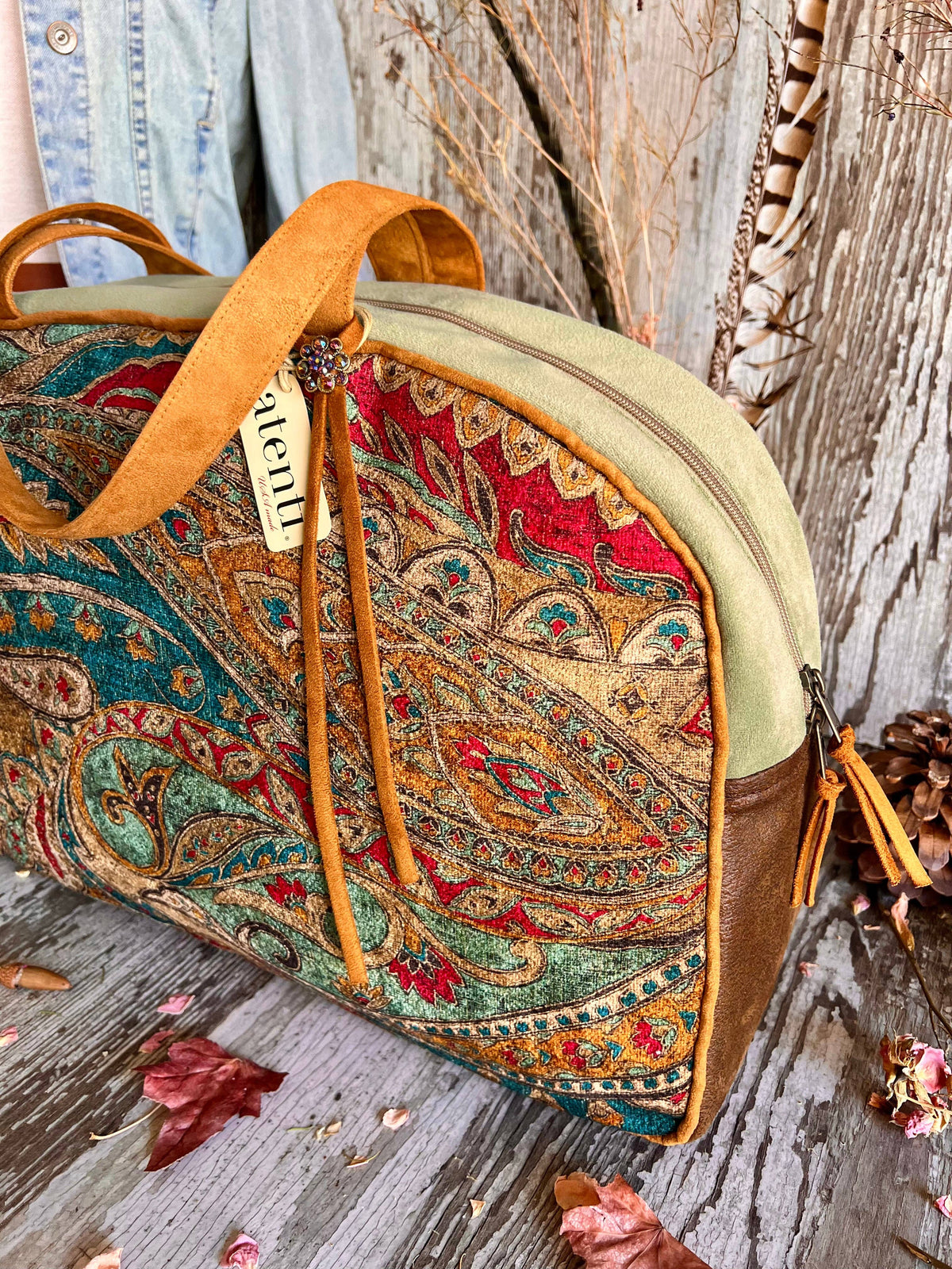 The Vivian Velvet Luxury Overnight Bag