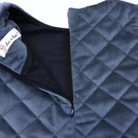Little Ones Cute Quilted Fur Trim Dress