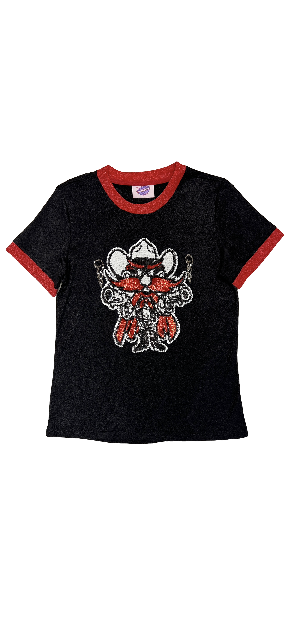 The Texas Tech Glitter Raider Red Tee