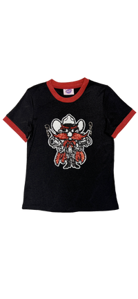 The Texas Tech Glitter Raider Red Tee
