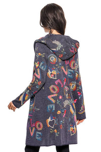 The NYX Embroidered Cardigan Hoodie