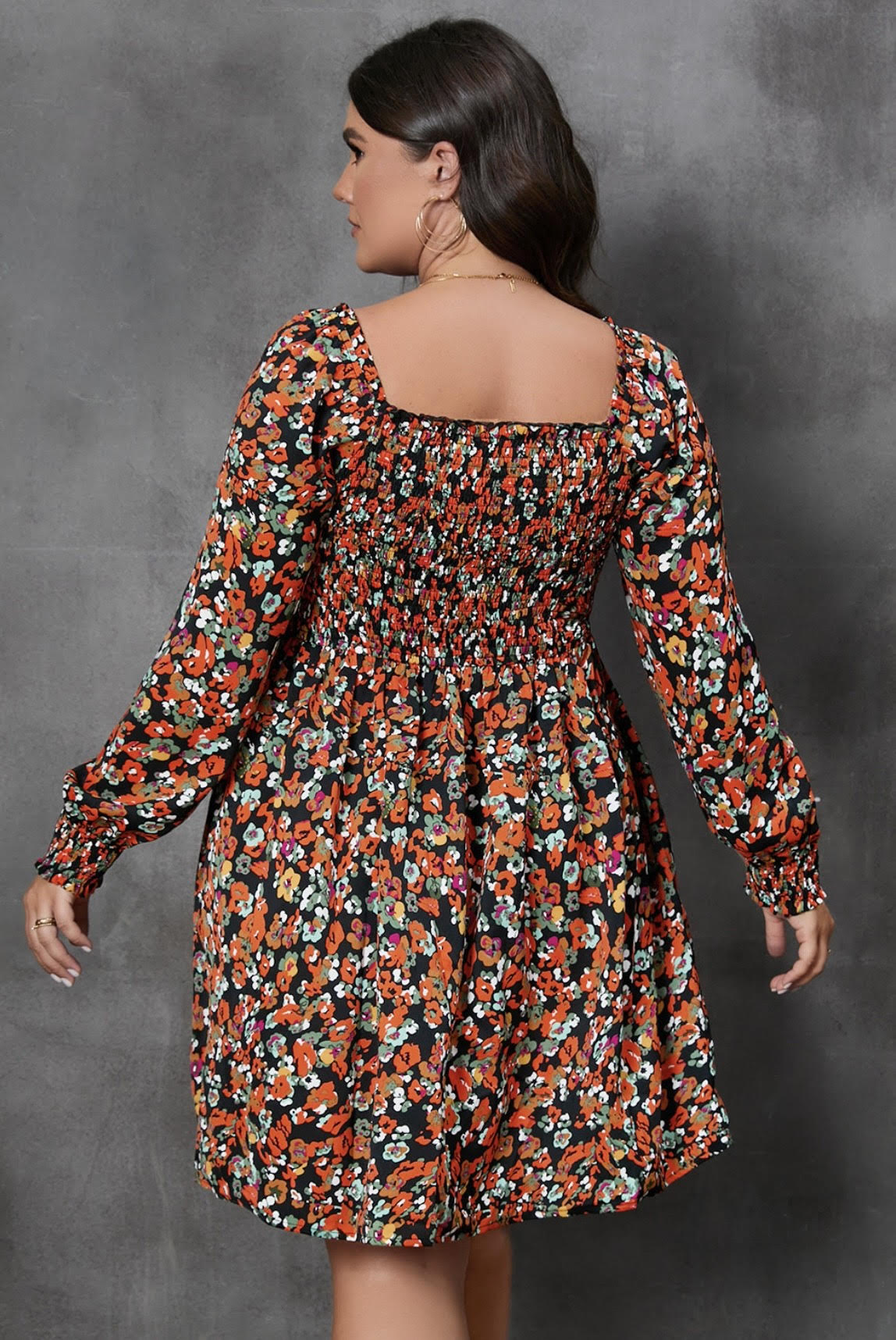Curvy Luna Floral Dress