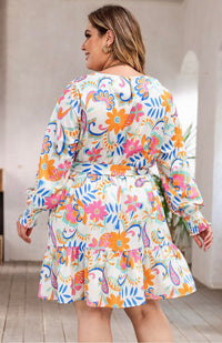 Curvy Rose Floral Plus Size Dress