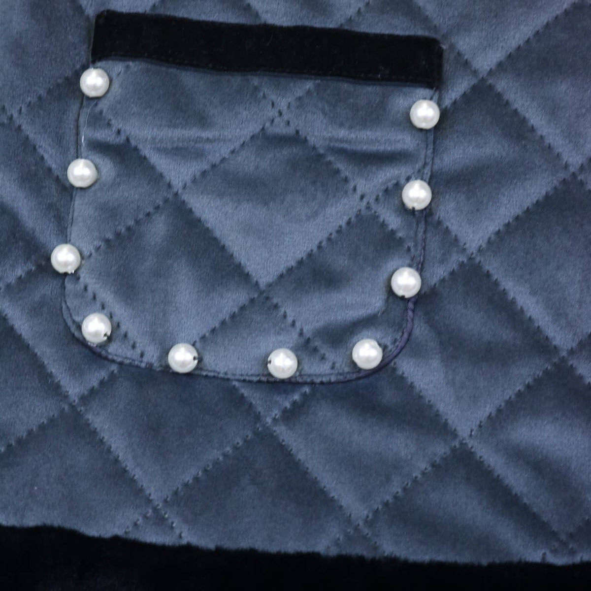 Little Ones Cute Quilted Fur Trim Dress