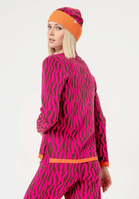 The Elzbeth Jacquard Cardigan Sweater