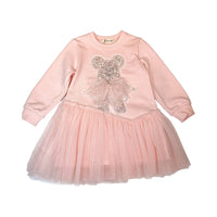 Little Ones Embellished Teddy Sweater Dress