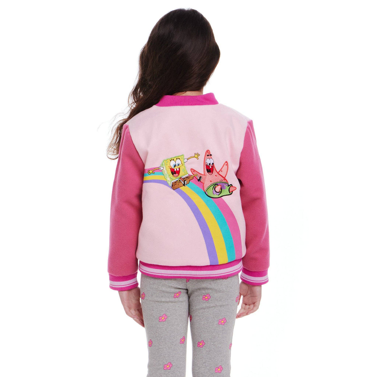 Little Ones SpongeBob SquarePants™ Rainbow Patchwork Bomber Jacket