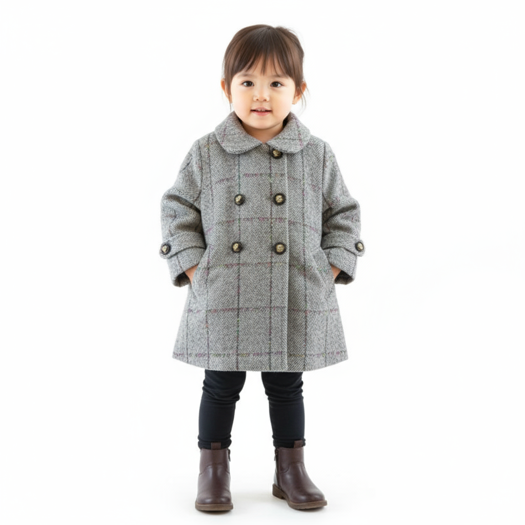 Little Ones Herringbone Coat
