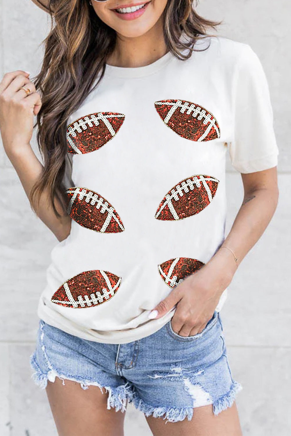 The Football Fanatic Sequin Fan Top