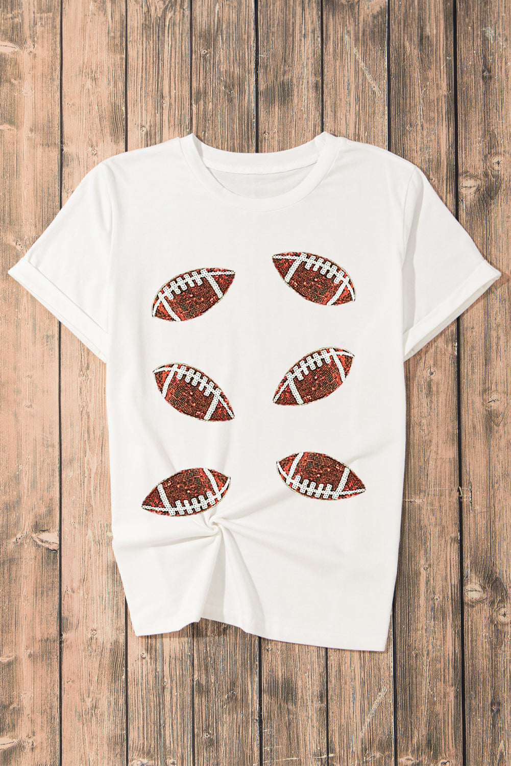 The Football Fanatic Sequin Fan Top