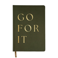 Gift Go For It Fabric Journal