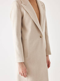 The Georgina Cream Wool Coat