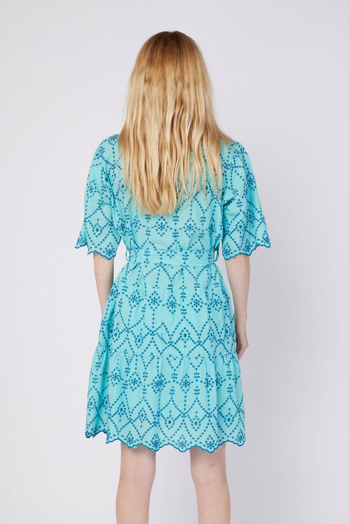 The Bella Blue Eyelet Resort Dress