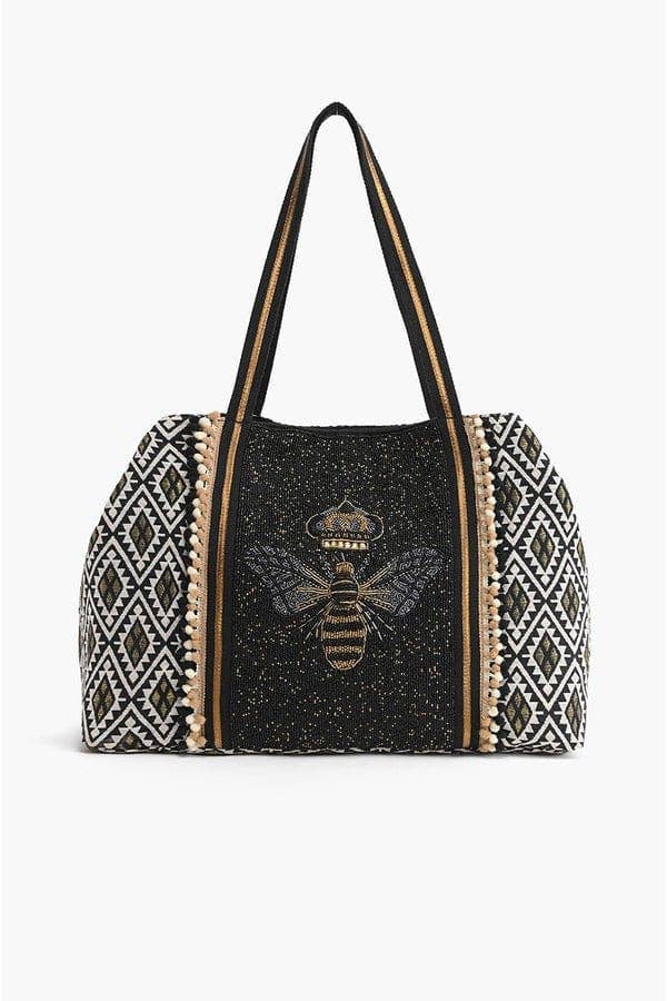 Beaded Queen Bee Tote