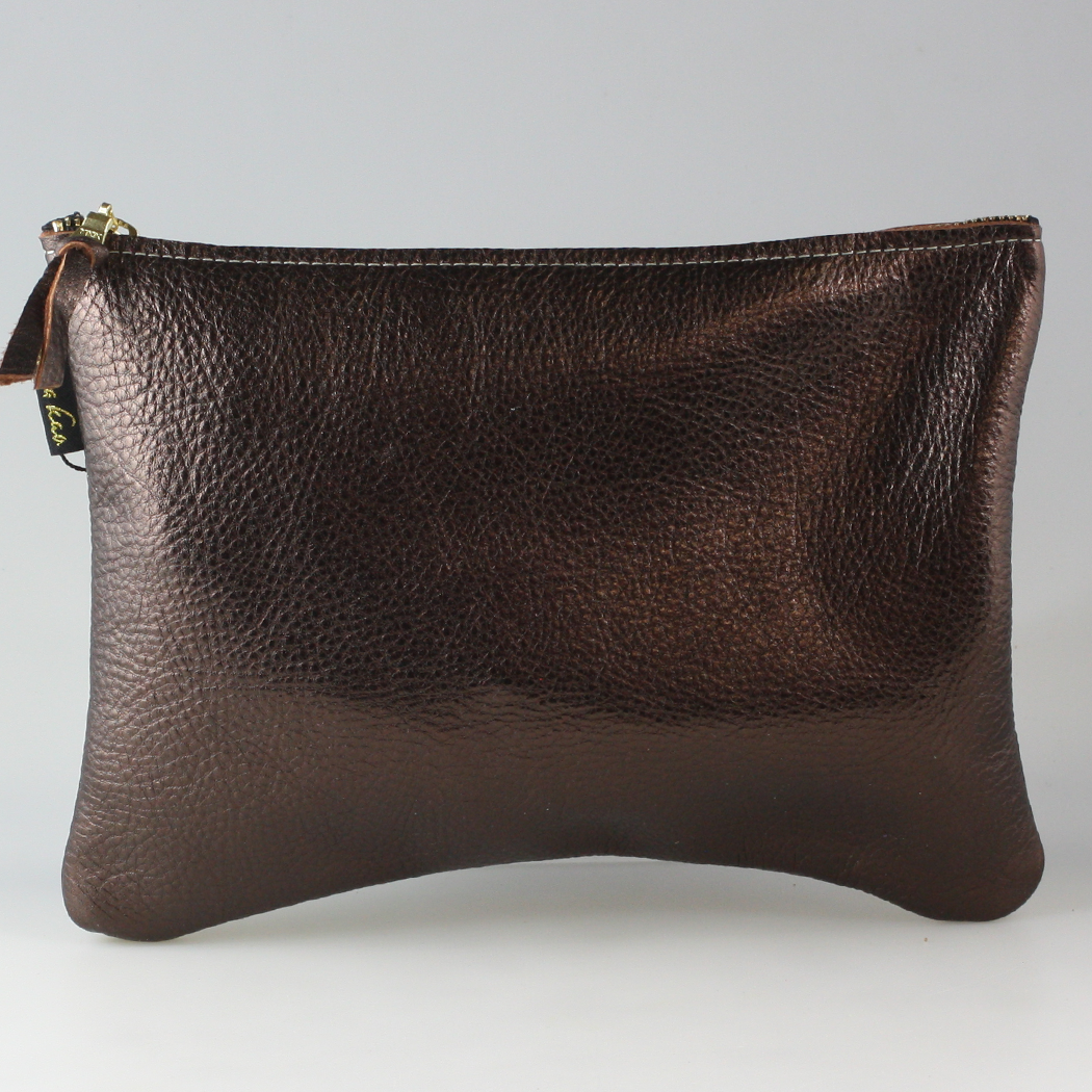 The Metallic Everyday Pouch: 3 sizes! Ginger/Monroe/Carter