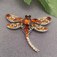 Broach Rhinestone Dragonfly