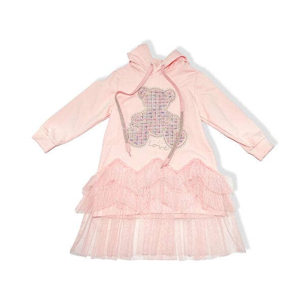 Little Ones Teddy Hooded Dress