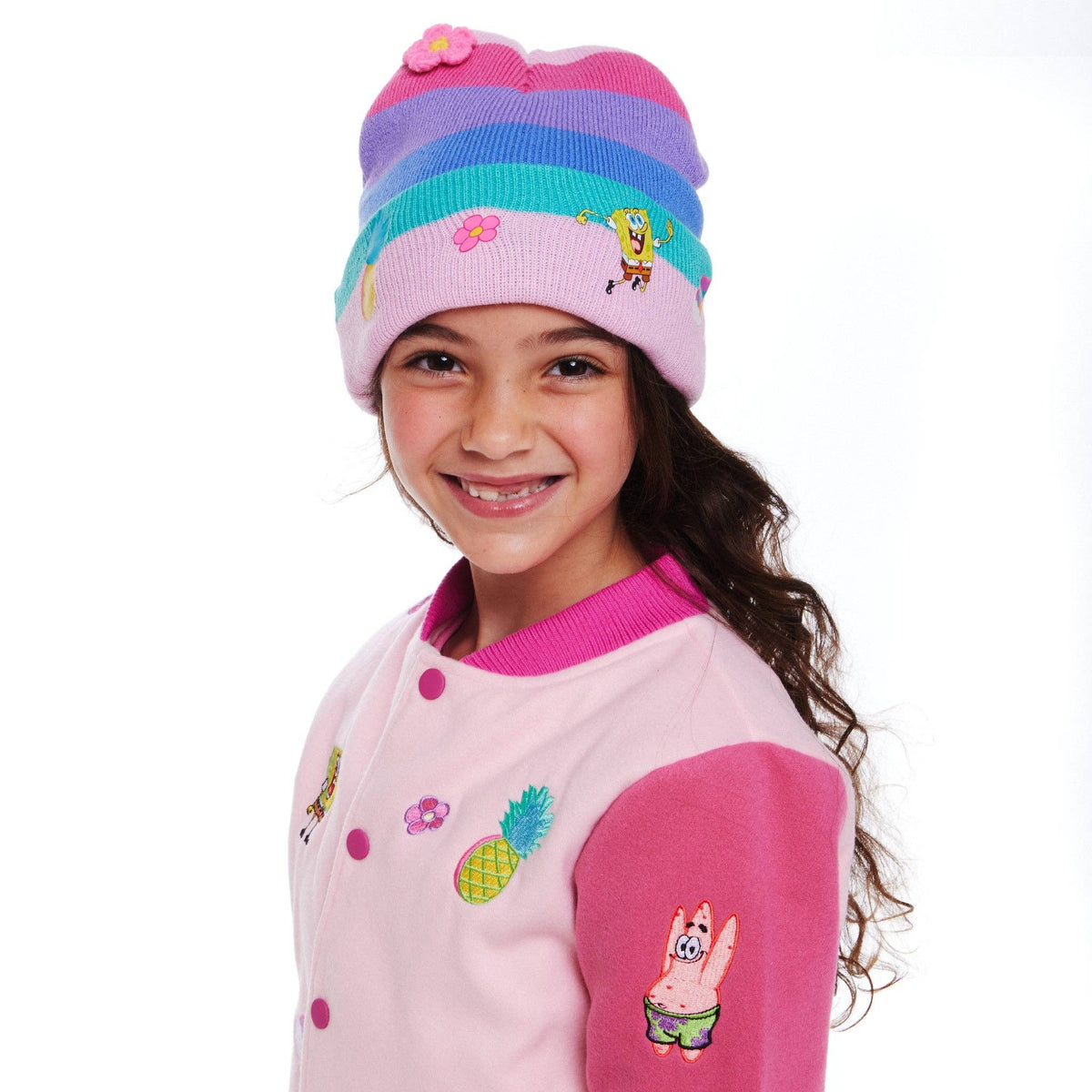 SpongeBob SquarePants™ Kids Rainbow Hat & Mittens