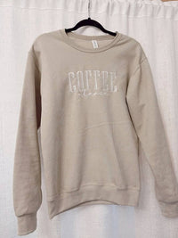 Our Coffee Please Embroidered Sweatshirt