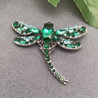 Broach Rhinestone Dragonfly