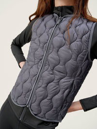 The Kenal Dark Quilted Vest