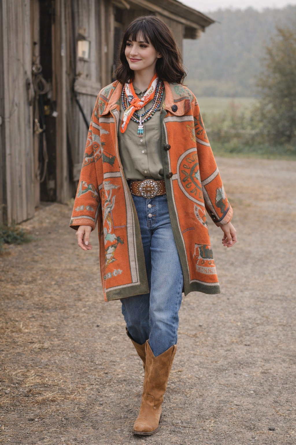 Equestrian Orange Reversible Coat – Gallop Collection