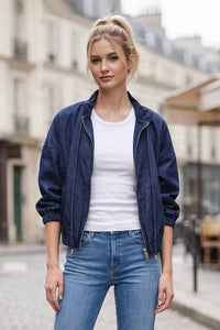 Bianca Denim Zip Up Jacket