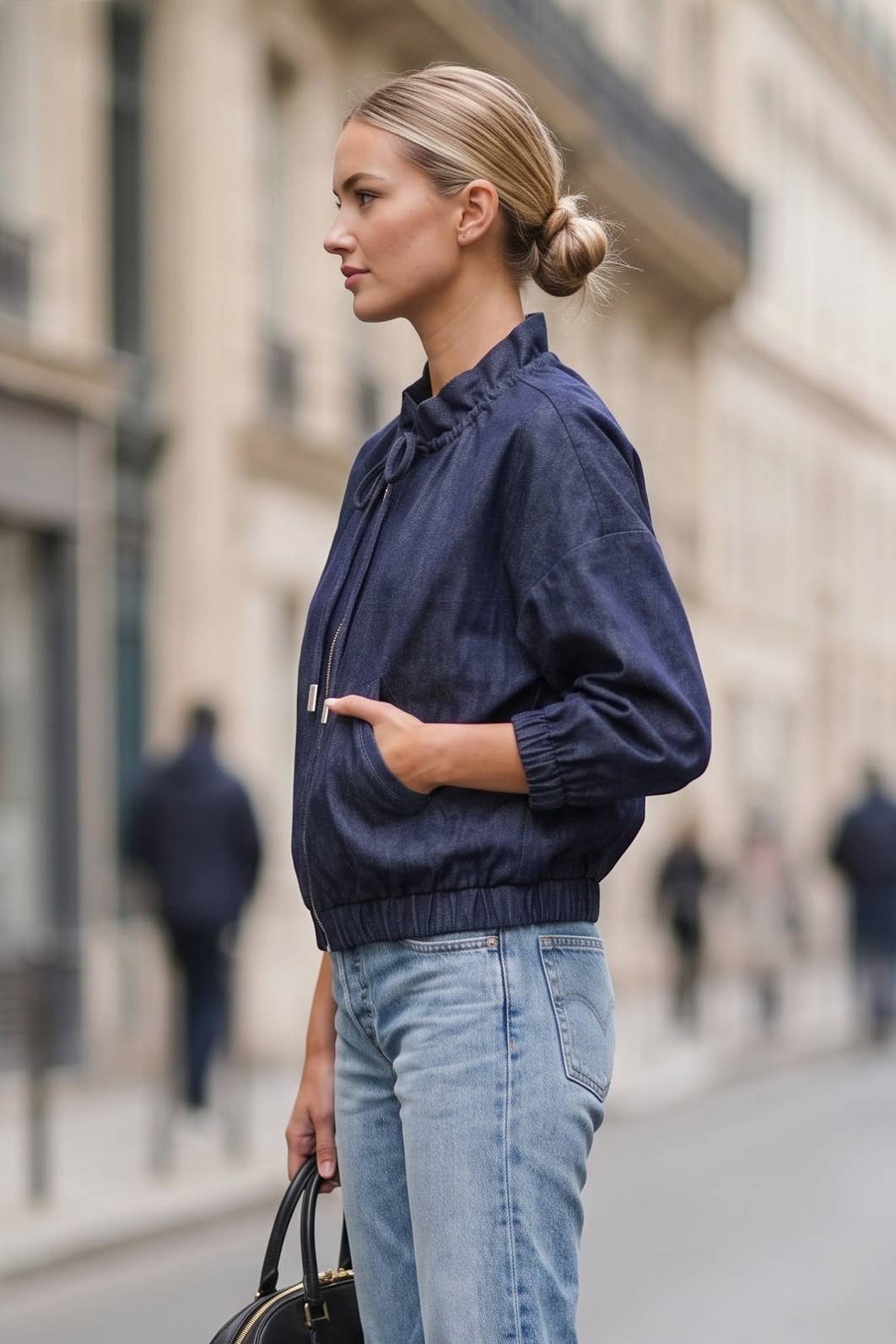 Bianca Denim Zip Up Jacket