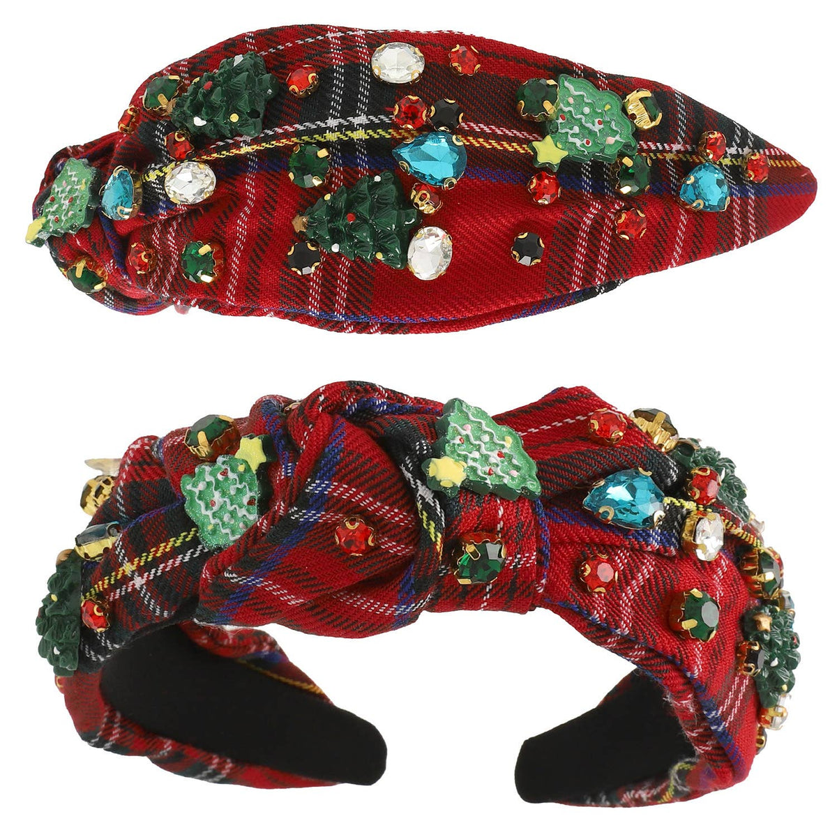 Christmas Themed Jeweled Embellished Headband