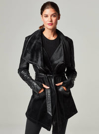 Drape Velour Jacket - Black (JLS)