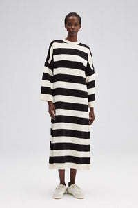 The Valeria Striped Oversized Knit Dress