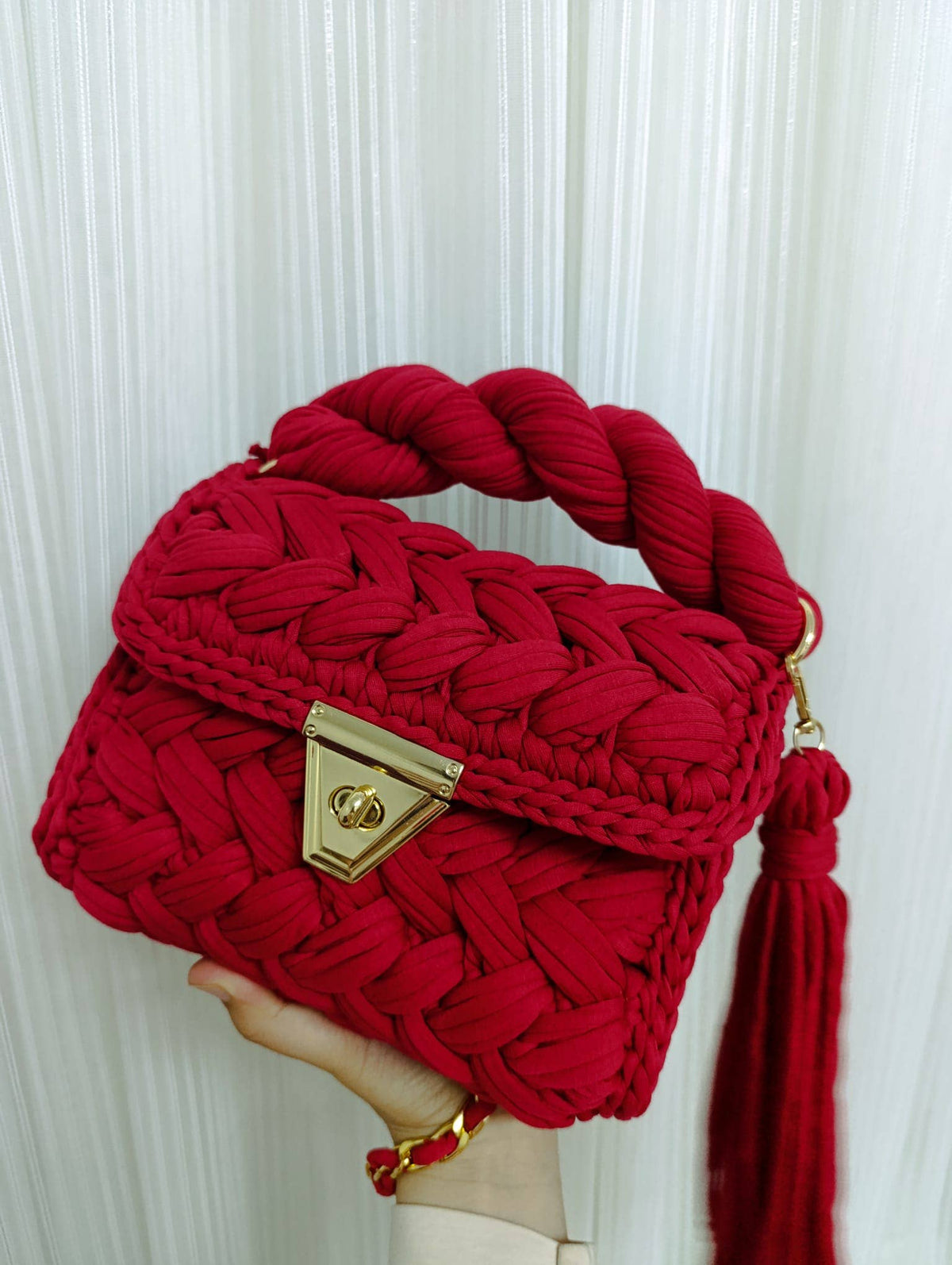 Crochet Clutch Bag for Women