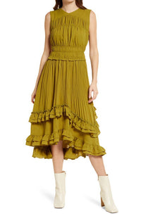 The Libby Ruched Tea Dress