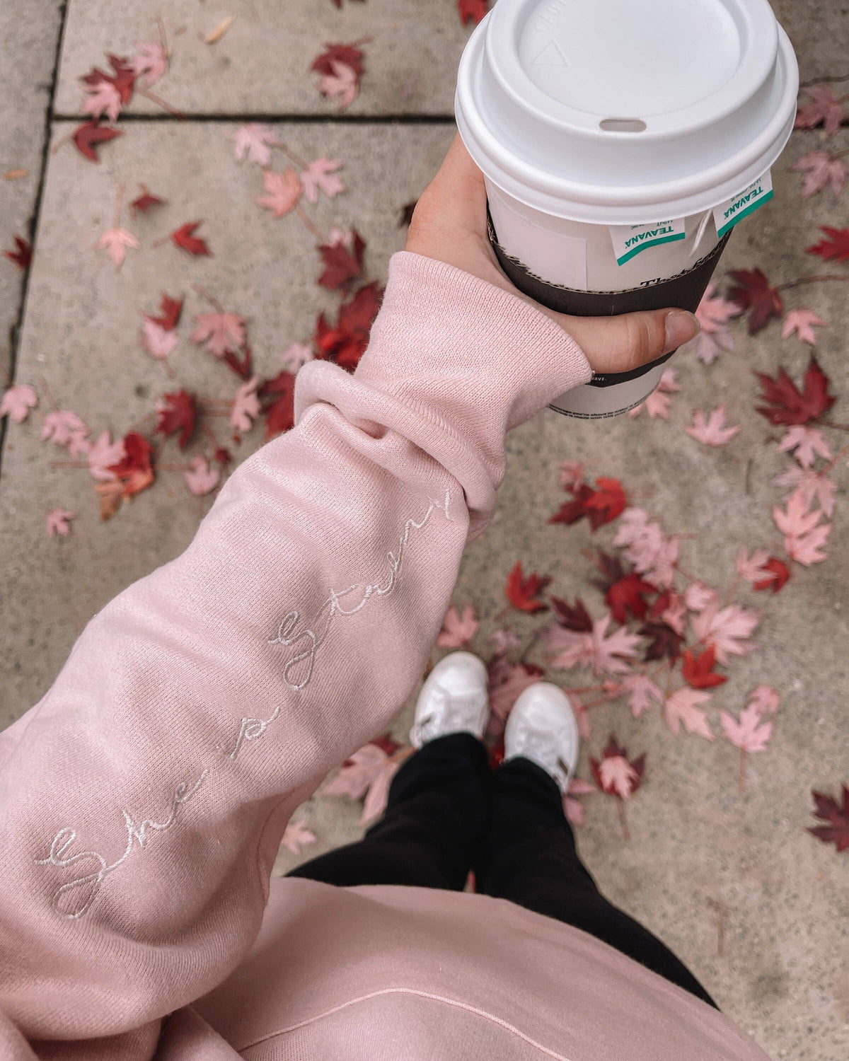 Our She Is Strong Embroidered Sweatshirt