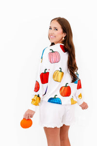 Rainbow Pumpkin Sweatshirt