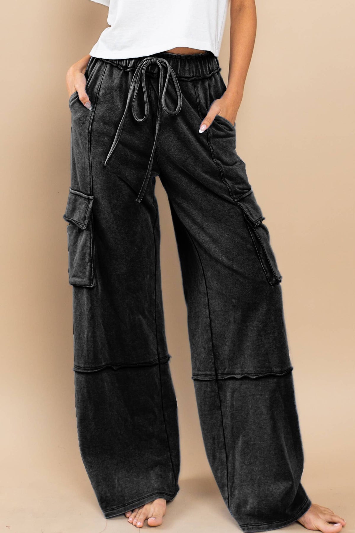 The Minnie Mineral Washed French Terry Pant