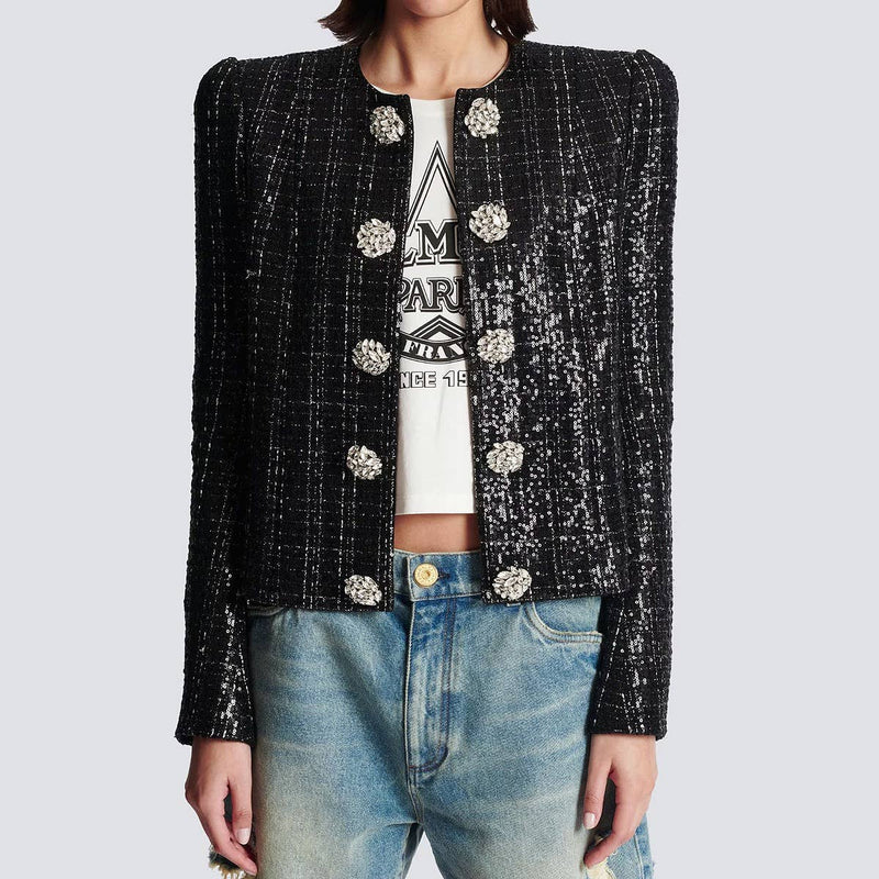 The Terese Sequin Diamond Jacket