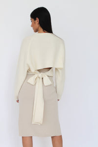 The Allegra Cashmere Blend Wrap Skirt