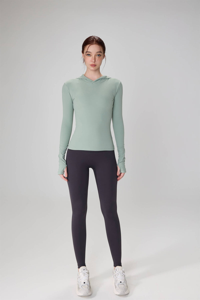 The Juno Active Top With Hoodie