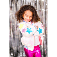 Girls Born to be a Star Sequin Bomber Jacket