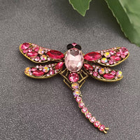 Broach Rhinestone Dragonfly